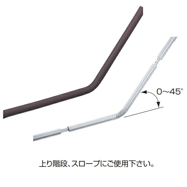 シロクマ 上リ階段用レール 600mm 6本入 アルマイト BR-737-600 木材・建築資材・設備