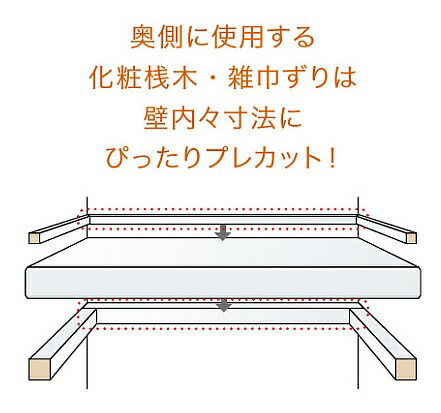 ウッドワン枕棚セット910モジュール6尺奥行600パイプ無OSM934-N7