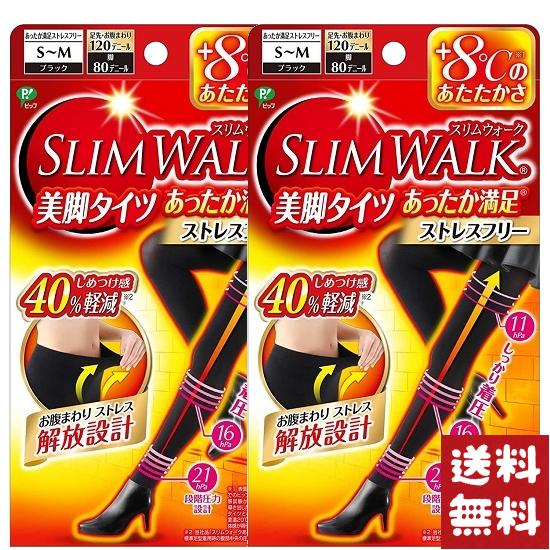 73%以上節約 ピップ スリムウォーク S-Mサイズ 美脚タイツ あったか