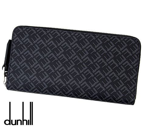 dunhill ダン吸血鬼 21R2180LT001 書き判 ジップ コートウォレット 黒いこと 御釣り入れ付 ラウンドジッパー長札入れ メンズ 黒いこと 新品 【貨物輸送無料】 メンズ財布-バッグ・小物・ブランド雑貨