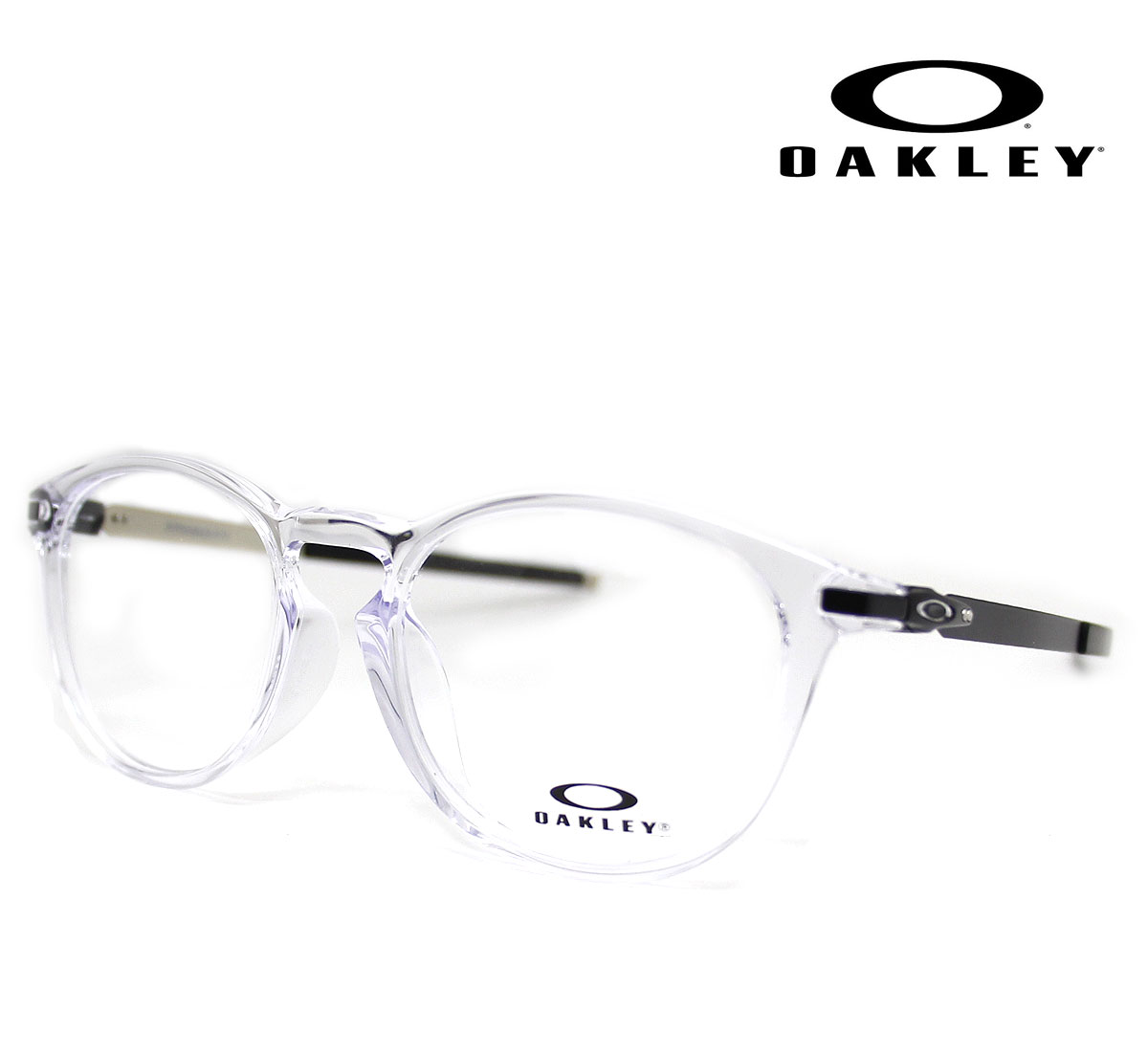 OAKLEY オークリー OX8105F-0352 PITCHMAN R A ピッチマン メガネフレーム 伊達メガネ 眼鏡 ラウンドシェイプ POLISHED CLEA クリアフレーム 透明 正規品 【送料無料】｜ジュエリーセキネ