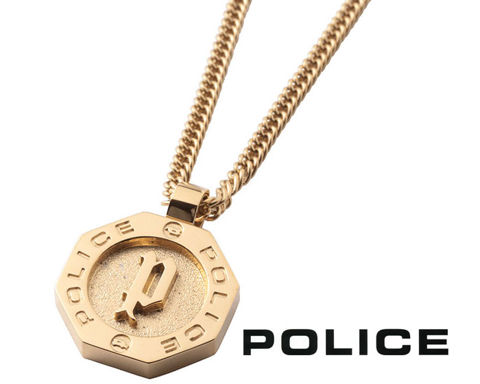 POLICE ポリス GN2102507 REINGA ステンレス ネックレス ペンダント ゴールドカラー メンズアクセサリー 箱付 ラッピング無料【送料無料】
