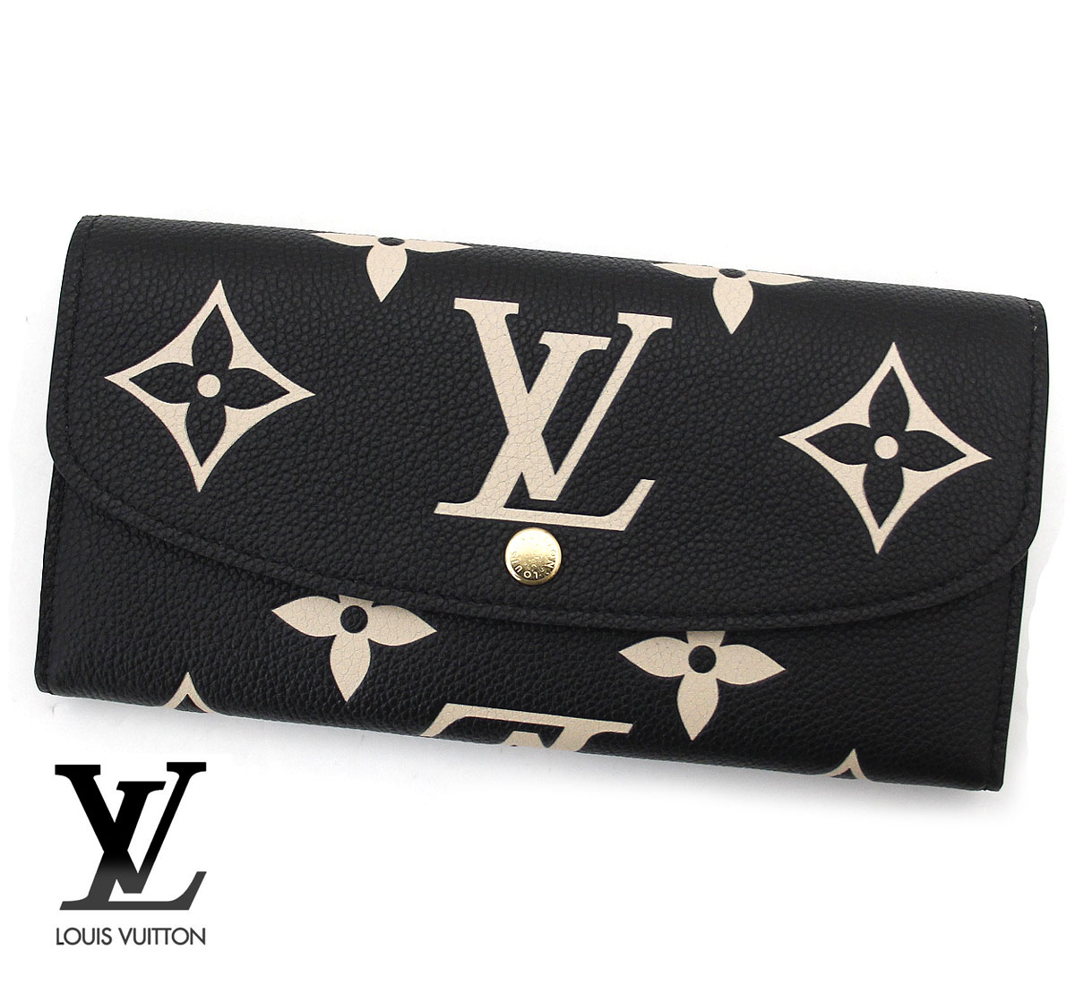 LOUIS VUITTON エミリー ミモザ 長財布 使用わずか LOUIS VUITTON ルイヴィトン モノグラム エミリー