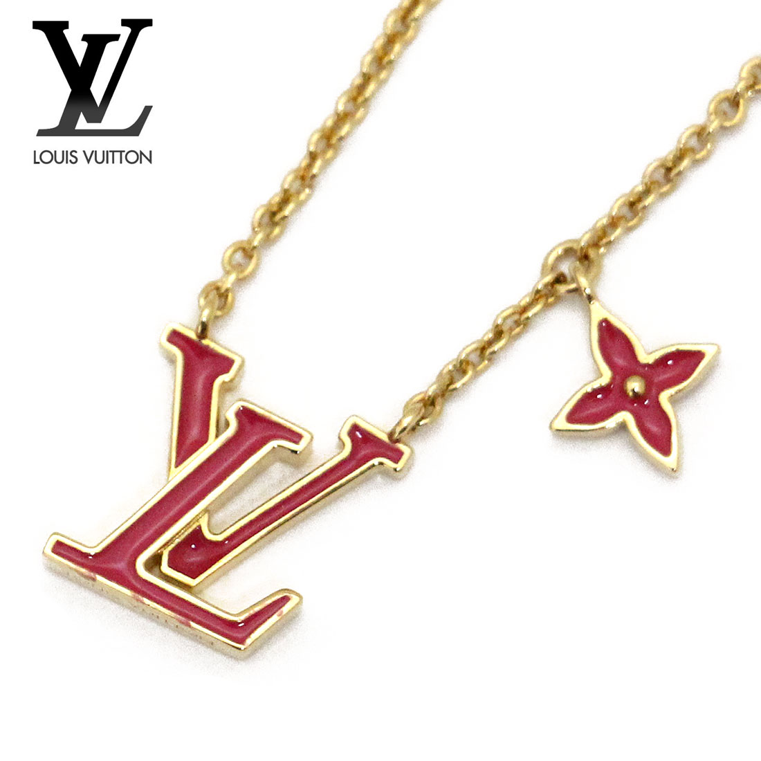 LOUIS VUITTON ネックレス M01094 LV アイコニック【ランク：A】 LOUIS VUITTON - ルイヴィトン ネックレス・LV アイコニック
