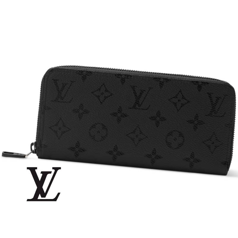 LOUIS VUITTON ルイヴィトン M28048 モノグラム･真夜中 ジッピーウォレット･ホリゾンタル 黒いこと メンズ用 御釣り入れ付き添い人 ラウンドチャック長銭入れ 新品【貨物輸送無料】