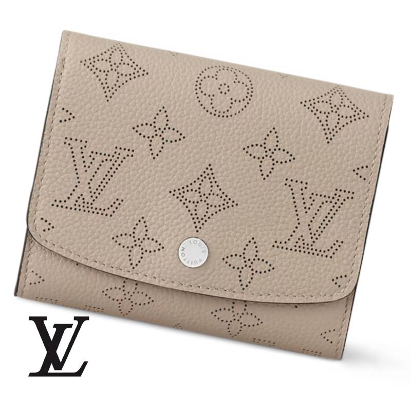 LOUIS VUITTON ルイ ヴィトン M62542 マヒナ ポルトフォイユ･イリス パウダーコンパクト 御釣り入れ付き添い人 二つ折り銭入れ ガレ 新品 BOX付【貨物輸送無料】