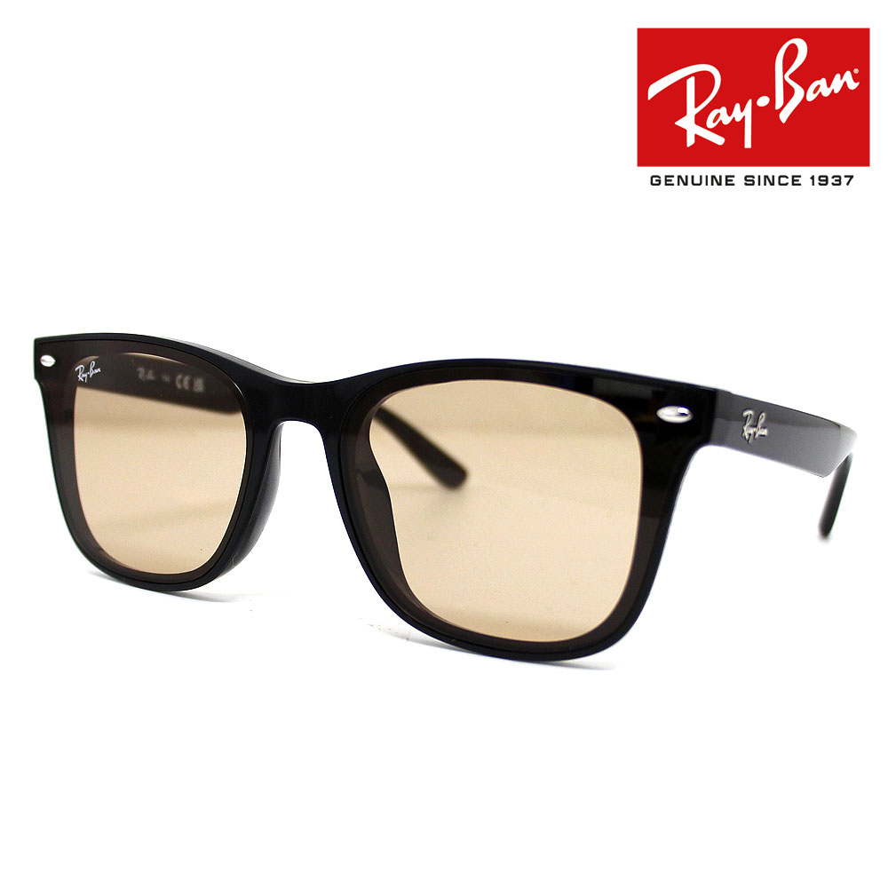 Ray Ban レイバン RB4391D 601/93 65 サングラス ブラック ブラウン スクエアシェイプ ビッグシルエット 大きめ メンズ　レディース ユニセックス 正規品 【送料無料】