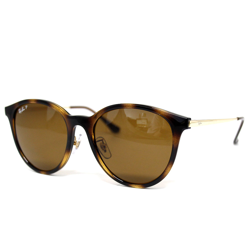Ray Ban レイバン RB4334D 710/83 55 黒眼鏡 偏光水晶体 偏光黒眼鏡 ともし火ハバナ 赤銅色 ポラライズド メンズ レディース ユニ一発やる 定まり品 【貨物輸送無料】