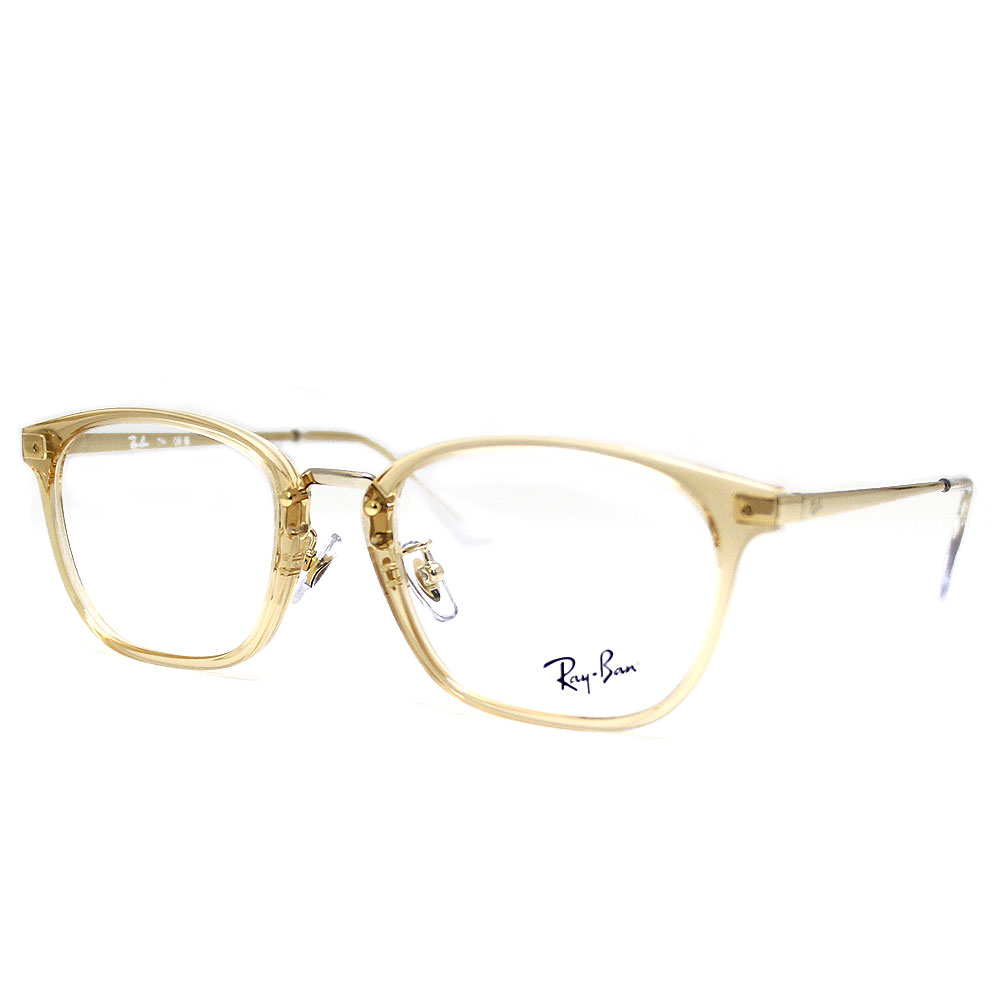 Ray Ban レイバン RX7247D RB7247D 8473 51 伊達眼鏡 メガネフレーム メタルフレーム ローブリッジ スクエアシェイプ JAPAN COLLECTION ジャパンコレクション トランスペアレントブラウン ペールゴールド 正規品 【送料無料】
