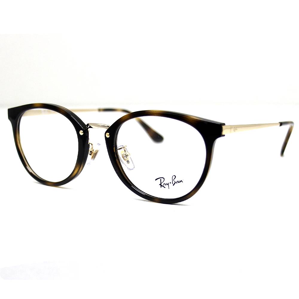 Ray Ban レイバン RX7266D RB7266D 8472 49 伊達眼鏡 メガネフレーム メタルフレーム ローブリッジ パントスシェイプ JAPAN COLLECTION ジャパンコレクション ハバナ ゴールド 正規品 【送料無料】