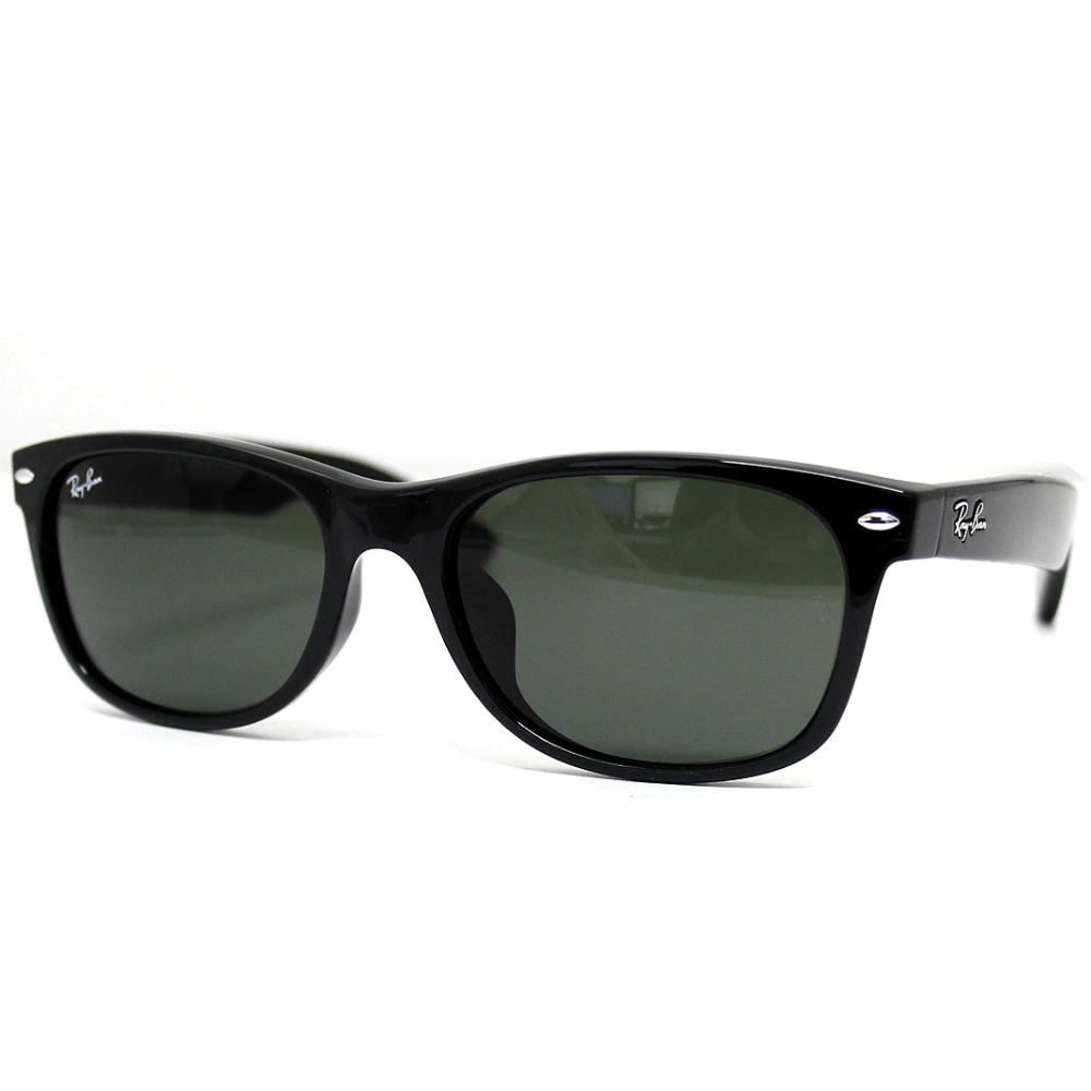 Ray Ban レイバン RB2132F 901L 55 サングラス NEW WAYFARER ニュー ウェイファーラー G-15レンズ ブラック グリーン スクエア メンズ レディース 正規品 新品 【送料無料】|ジュエリーセキネ