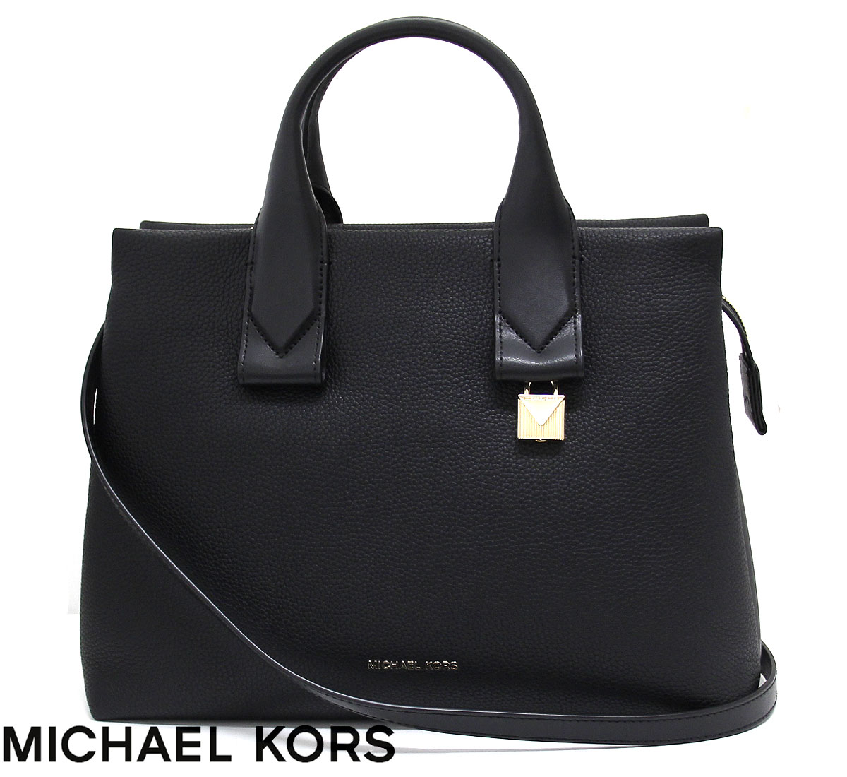 MICHAEL KORS マイケルコース 30F8GX3S3L 001 Rollins 2WAYバッグ ショルダーバッグ 斜め掛け ハンドバッグ ブラック ラージ サッチェル レディース BLACK ラッピング不可 【送料無料】 18,602円
