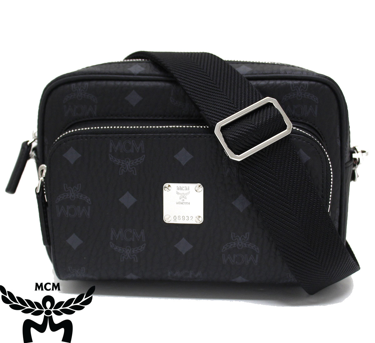 MCM エムシーエム MMRAAKC02BK001 Aren クロスボディ ヴィセトス ショルダーバッグ 斜め掛け 男女兼用 ブラック 新品【送料無料】