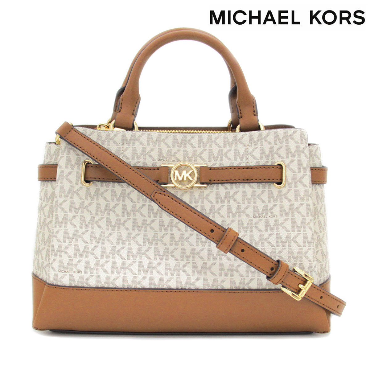 MICHAEL KORS OUTLET 35F4G6RS1B 150 2WAYショルダーバッグ リード・スモール・シグネチャーロゴ・サッチェル バニラ 新品【送料無料】｜ジュエリーセキネ