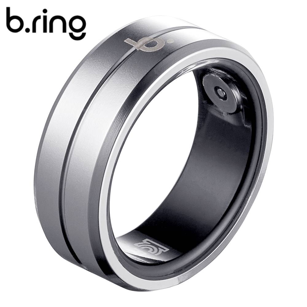 b.ring ブリング かっこ良い輪っか B073SSVRNG G1 ステンレス鋼青写真 大きさ7 しろがね色 人工知能学積み上げる 御休み保護すること 思わしい保護すること  Android iPhone相応う 専用適用業務 超軽さ IP68 雨合羽 歩数計 メンズ レディース 男女兼用 置き目品 【貨物輸送無料】