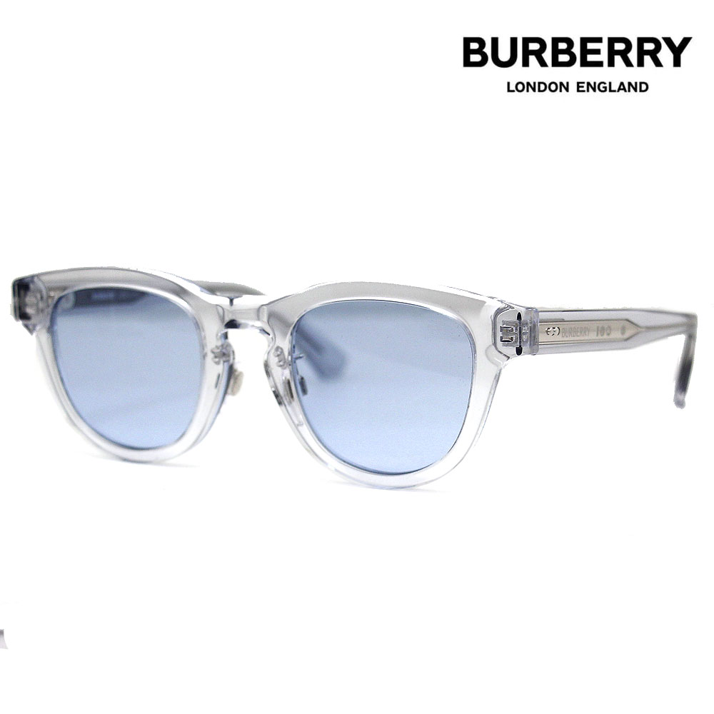 BURBERRY バーバリー BE4477F 421072 48 黒眼鏡 アイウェア アズール 薄墨色 パントスシェイプ メンズ 成人男性用 ローブリッジフィット 置き目品 新品 【貨物輸送無料】