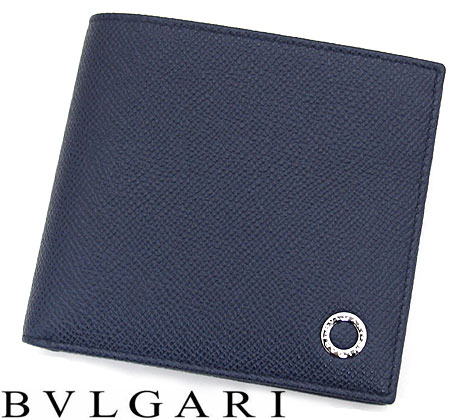BVLGARI ブル小峡谷 39324 BB Manブルガリ・ブルガリ 二つ折り金入れ メンズ ジーンズ サファイア Denim Sapphire 新品【貨物輸送無料】