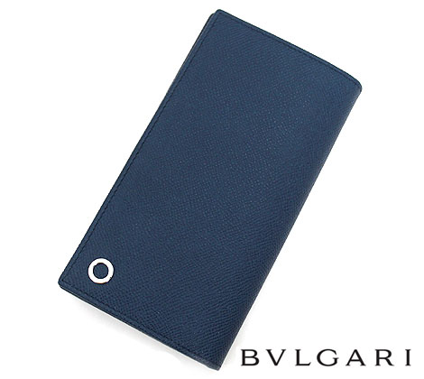 BVLGARI ブルガリ 283811 ブルガリ･ブルガリマン 小銭入れ付 長財布 デニムサファイア メンズ 新品【送料無料】