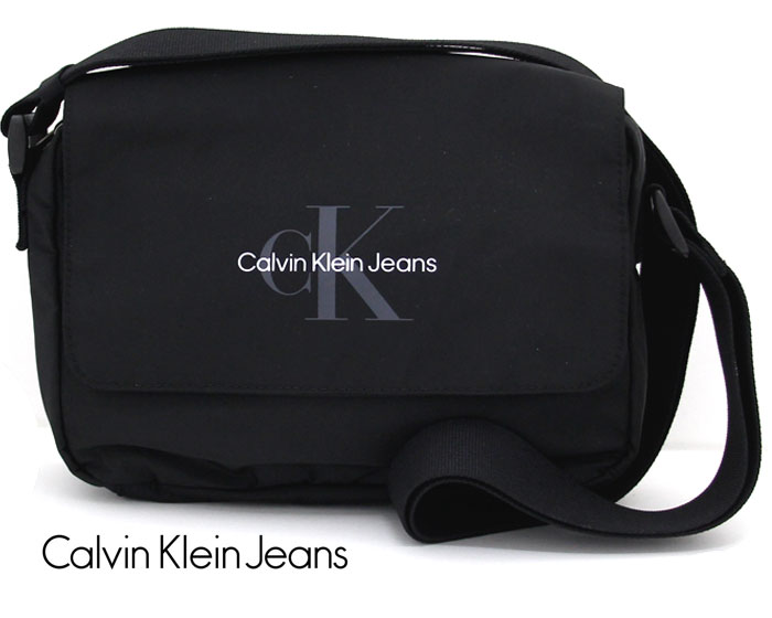 Calvin Klein Jeans カルバンクラインジーンズ LV04G3031G UB1 フラップショルダーバッグ ミニバッグ 斜め掛け ブラック 軽量 男女兼用 新品【送料無料】