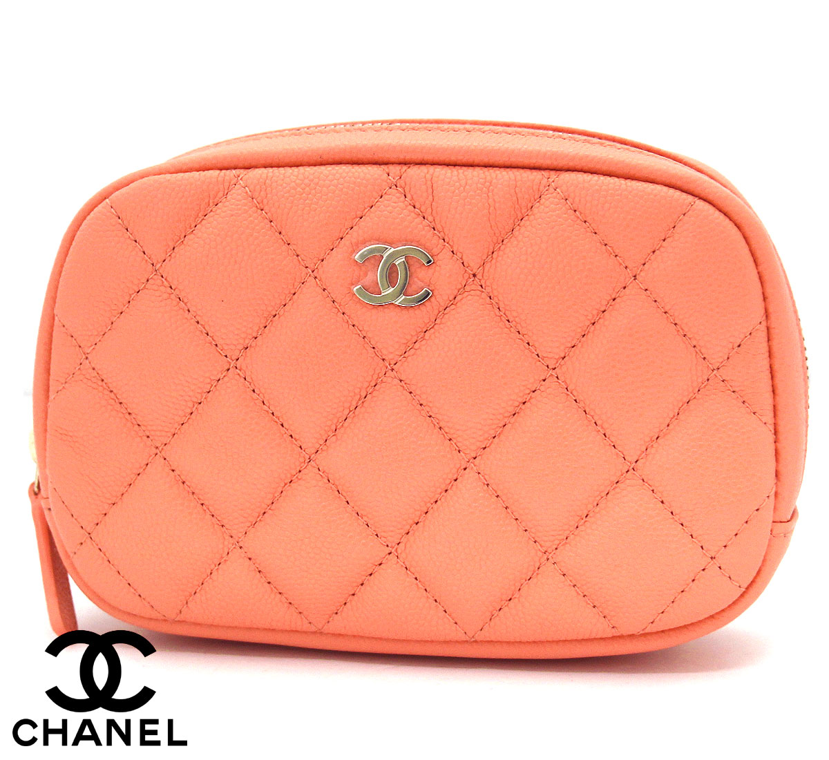 楽天市場】シャネル CHANEL ポーチ マトラッセ 2.55 ピンクx