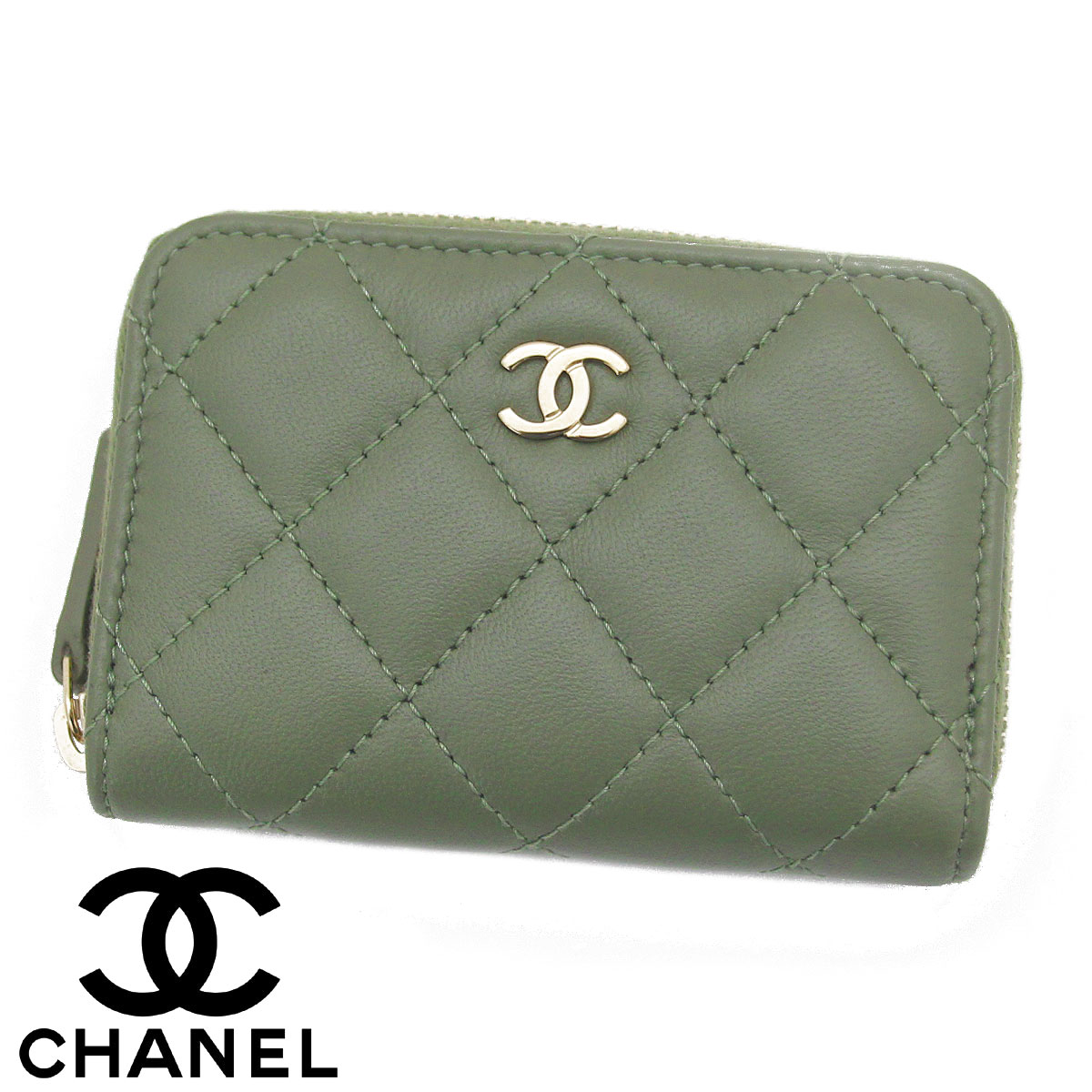 CHANEL　(ほぼ未使用)　パース　小銭入れ カードもたくさん収納できる♪】CHANEL コインパース (CHANEL