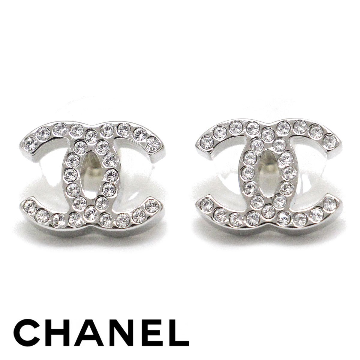 CHANEL シャネル ABE835 B15391 NADCW ピアス 両耳用 CCマーク ココマーク レディース 女性用 シルバー 新品 箱付【送料無料】