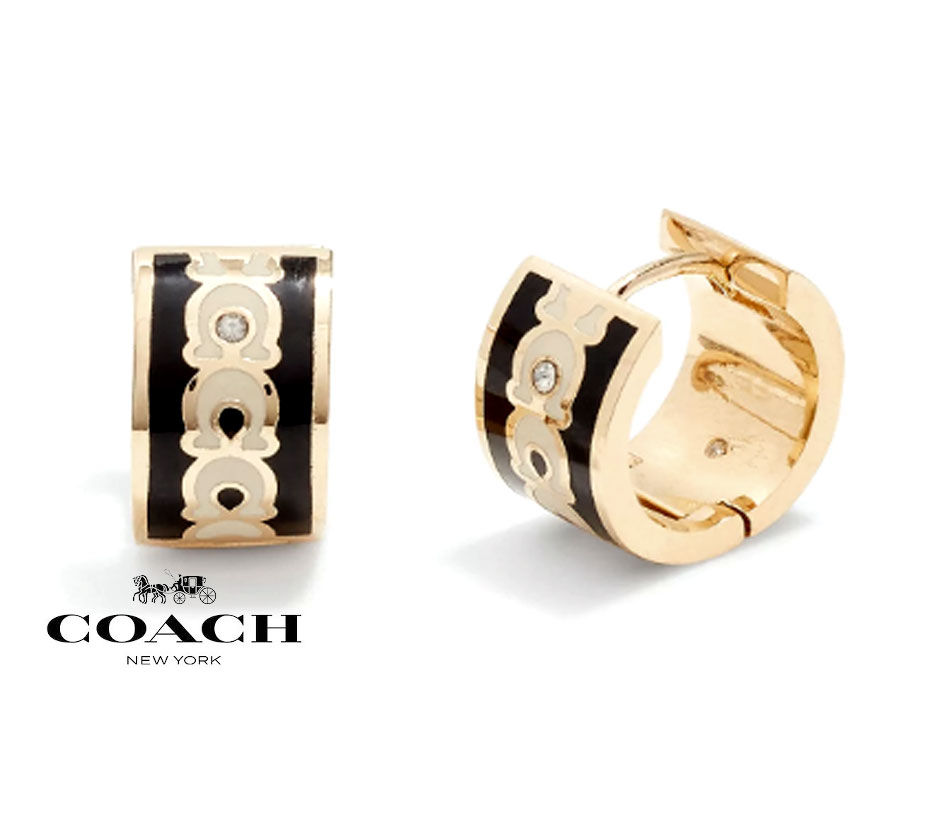 【国内即発】COACH 408098GLD 004 フープピアス (新品) 国内即発】COACH 408098GLD 004 フープピアス (新品) (Coach