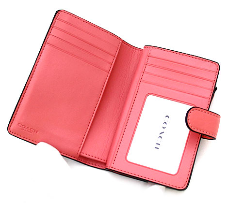 ピンクレモネード シグネチャー コーチ ミディアム レディース財布 Coach 小銭入れ付 ジュエリーセキネ 二つ折り財布 コーチ F ジップ 送料無料 アウトレット ゴールドロゴがアクセントのエレガンスなお財布です ブラウン 小さいバッグに重宝します