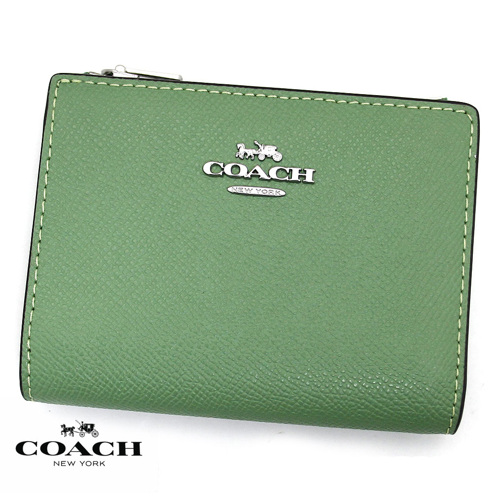 ❤新品未使用❤COACH　ミニ財布　ライトグリーン coachavenue_cm437dl