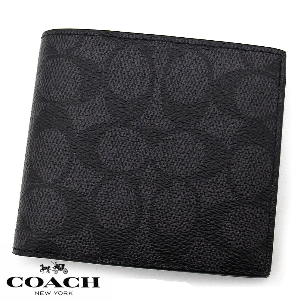 楽天市場】＼2000円OFF+さらに9倍／ コーチ 二つ折り財布 メンズ