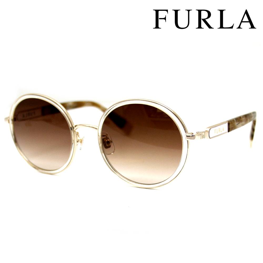 FURLA フルラ SFUA48J 0594 サングラス アイウェア ラウンドシェイプ ジャパンモデル オレンジブラウン グラデーションレンズ レディース 女性用 新品 【送料無料】｜ジュエリーセキネ