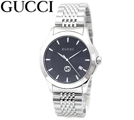 GUCCI　グッチ　YA1264106 Gタイムレス G-Timeless 腕時計 メンズ ウォッチ アナログ クォーツ シルバー ブラック文字盤 【送料無料】 52,080円