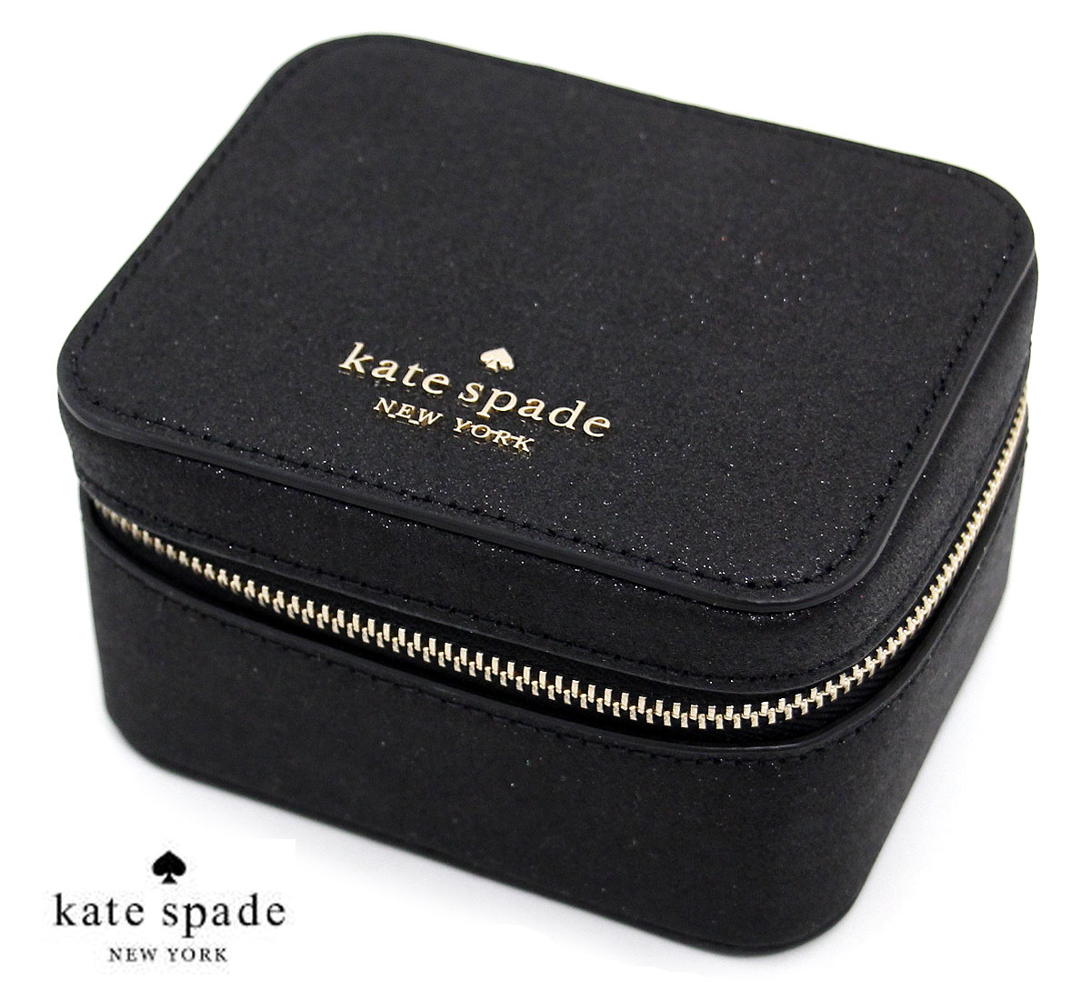 【楽天市場】kate spade ケイトスペード KC9257 001 グリッター トラベル ジュエリー ホルダー ジュエリーボックス