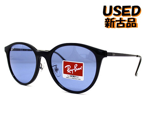 【新古品】 Ray Ban レイバン RB4334D 601/80 黒眼鏡 WASHED LENSES ウォッシュド 水晶体 黒いこと 青碧 定め事品 店先見せびらかす品 未当て嵌める品 USED 【貨物輸送無料】