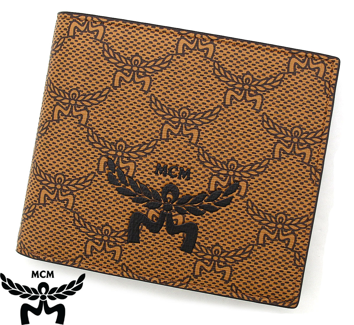 未使用　MCM エムシーエム　レザー二つ折り財布　コニャック 楽天市場】【中古】【良い】 MCM エムシーエム 財布 長財布 二