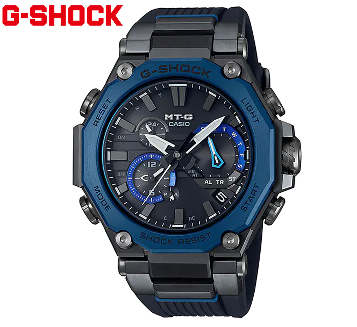 CASIO G-SHOCK MTG-B2000B-1A2JF カシオ MT-G ウオッチ メンズ 成人男性用 スマートフォンリンク 電磁波ソーラー Bluetooth 黒いこと 青み 【貨物輸送無料】