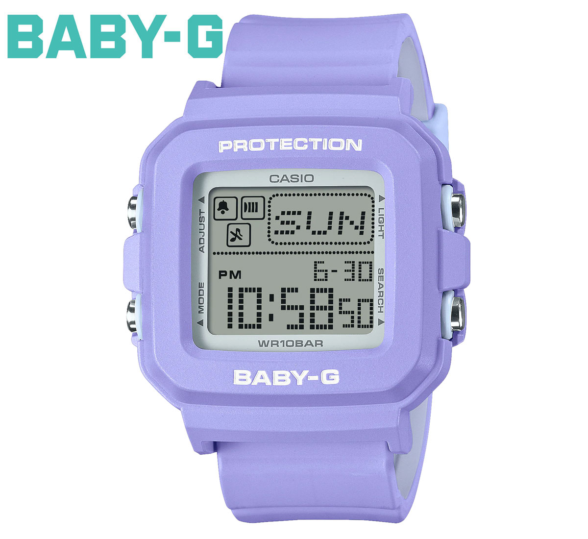 CASIO BABY-G＋PLUS BGD-10K-6JR カシオ 腕時計 ベイビージープラス Y2K 女の子 レディース デジタル スクエアデザイン カジュアル 限定パッケージ 【送料無料】
