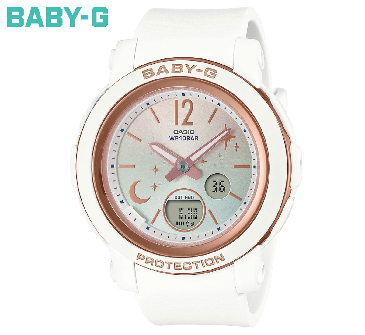 CASIO Baby-G BGA-290DS-7AJF カシオ レディース 腕時計 女性用 デジタルアナログ デジアナ ホワイト カジュアル 【送料無料】