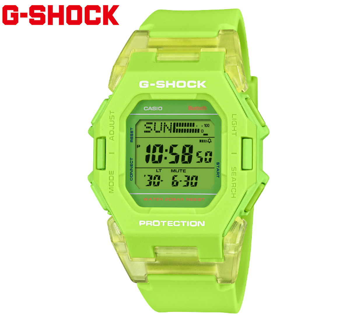 CASIO G-SHOCK GD-B500S-3JF カシオ　腕時計　デジタル Bluetooth対応 歩数計測機能 メンズ カジュアル スポーツ レジャー 蛍光グリーン 【送料無料】