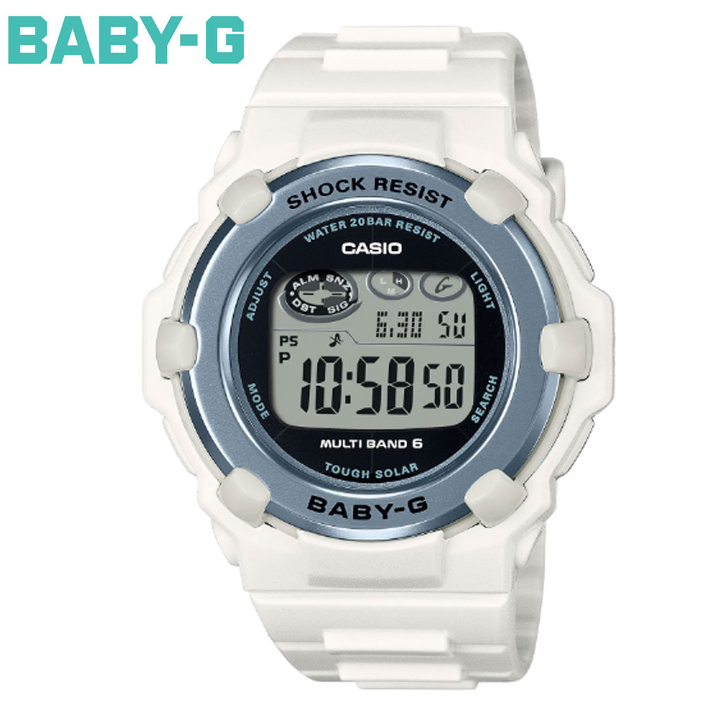 CASIO Baby-G BGR-3003SP-7JR カシオ 腕時計 電波ソーラー SPRING PACKAGE 2025 レディース 女性用 デジタル マルチバンド6 ホワイト ライトブルー 新品 限定パッケージ 【送料無料】