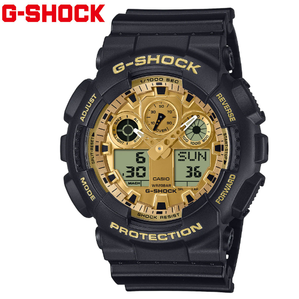 CASIO G-SHOCK GA-100GGB-1A9JF カシオ 腕時計 Black and Gold Series 耐磁時計 メンズ 男性用 アナログデジタル ブラック ゴールド 新品 正規品 【送料無料】