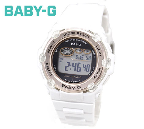 CASIO Baby-G BGR-3003U-7AJF カシオ 腕時計　電波ソーラー　レディース デジタル マルチバンド6　ホワイト ゴールド 日本限定モデル 【送料無料】 12,705円