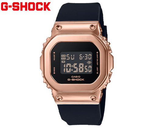 CASIO G-SHOCK GM-S5600PG-1JF カシオ ウオッチ WOMEN レディース 5600つづき物 デジタル メンズ レディース ユニ一発やる 黒いこと サクラ色ゴールド 【貨物輸送無料】