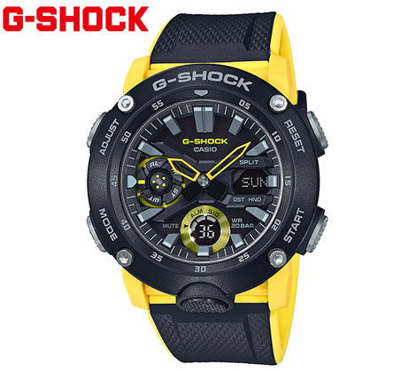 CASIO G-SHOCK GA-2000-1A9JF カシオ ウォッチ メンズ デジアナ カーボンコアガード 黄み×黒いこと 【貨物輸送無料】 腕時計-メンズ腕時計
