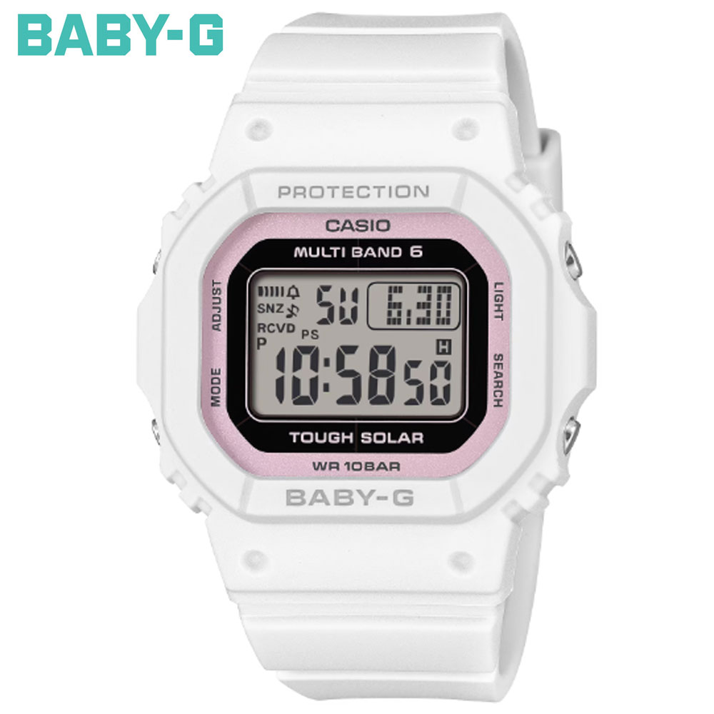CASIO BABY-G BGD-5650SP-7CJR スプリングパッケージ カシオ レディース 女性用 腕時計 ソーラー電波 デジタル スクエアデザイン カジュアル ホワイト 限定BOX 【送料無料】