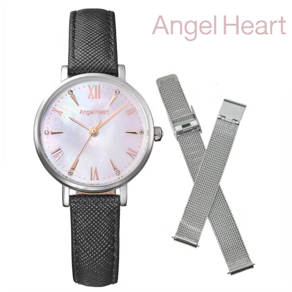Angel Heart エンジェルハート ST29S-BK 腕時計 Sparkle Time  レディース 女性用 ソーラー 3針モデル ブラック  替えベルト付 プレゼント ギフト 【送料無料】