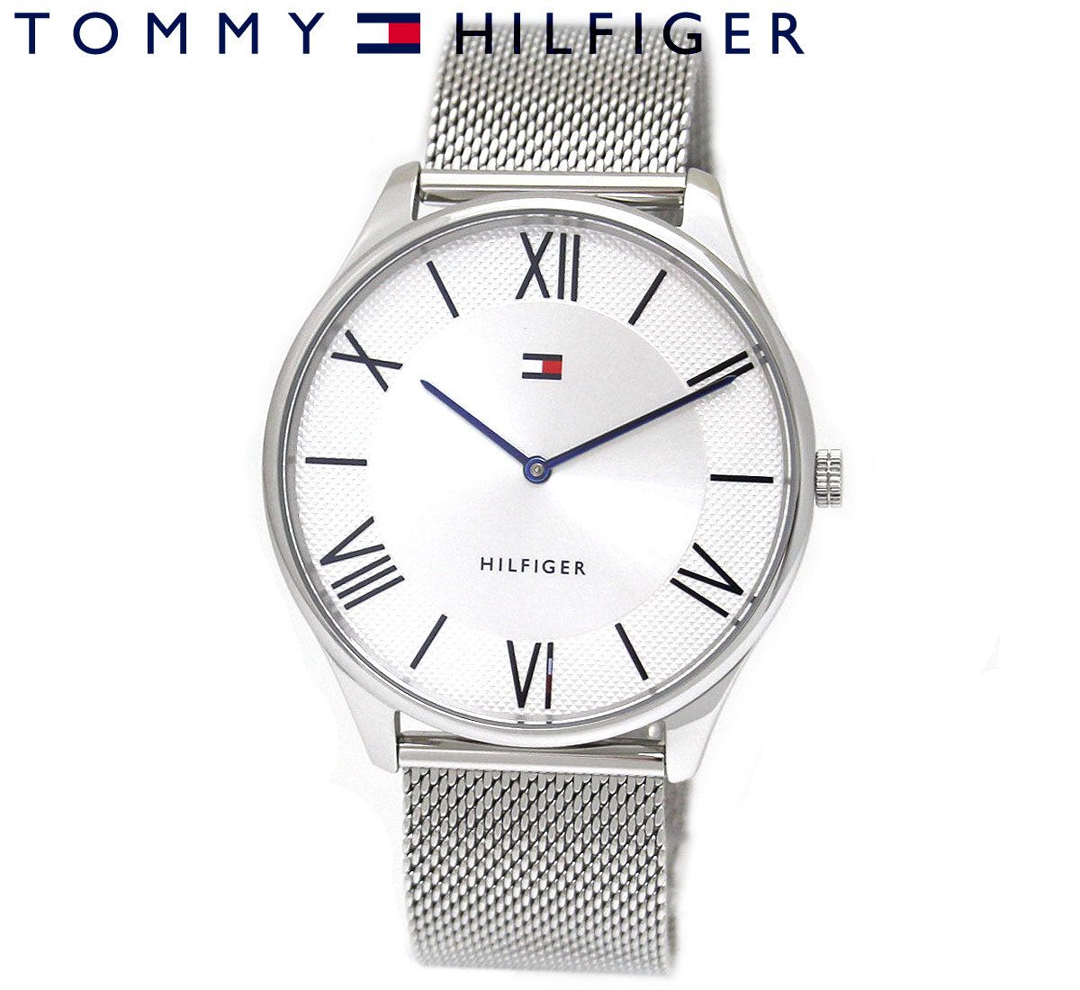 TOMMY HILFIGER トミーヒルフィガー 1710512 BECKER 腕時計 アナログ クォーツ 2針モデル 男性 メンズ シルバー シンプル 在庫処分 【送料無料】