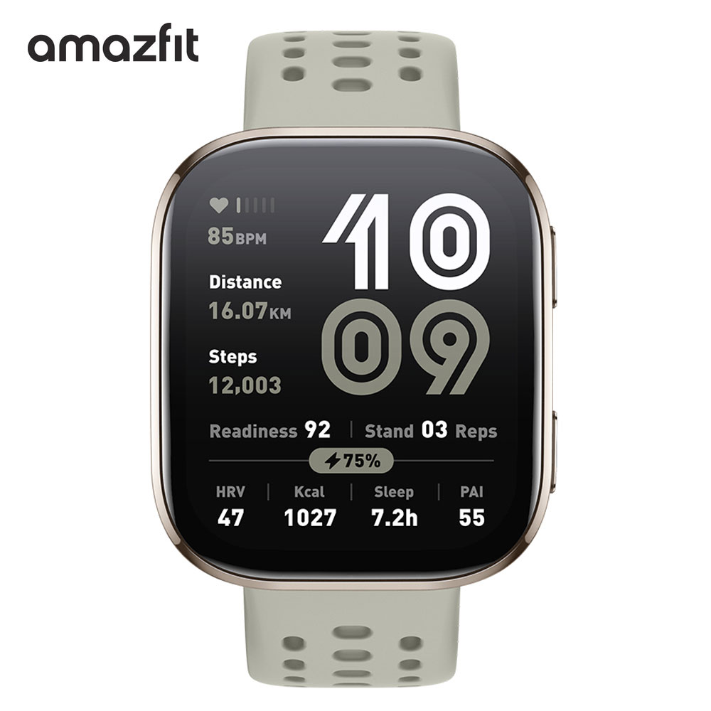 Amazfit Bip 6 SP170074 C230 アマズフィット ビップ6 ストーン 腕時計 AI搭載 スマートウォッチ 大画面 通話機能 GPS 音声操作 家族機能 軽量 防水 睡眠 健康管理 男性 女性 ストレス測定 ライン 着信通知 新品 【送料無料】｜ジュエリーセキネ