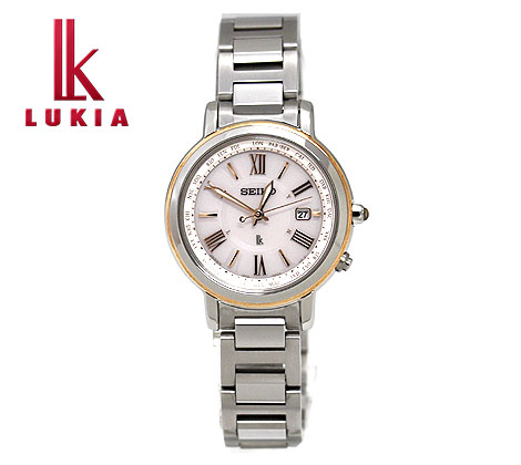 可愛いクリスマスツリーやギフトが Seiko セイコー Lukia ルキア Ssqv028 コンフォテックス チタン レディース 腕時計 ソーラー電波 シルバー ピンク 人気ブラドン Universusmedia Com