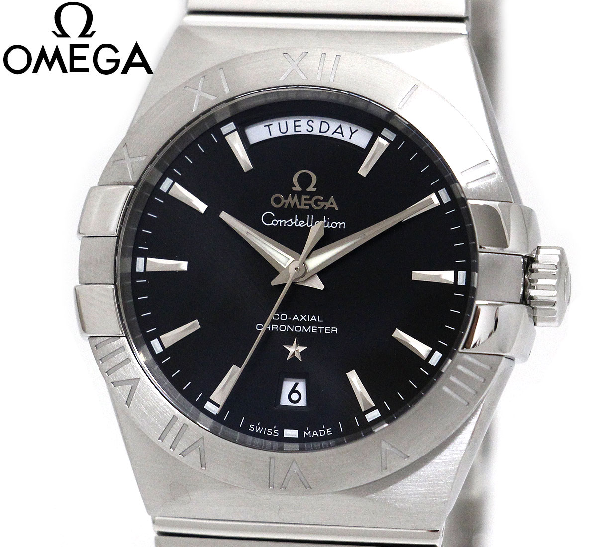 OMEGA オメガ 123.10.38.22.01.001 CONSTELLATION コンステレーション クロノメーター 38MM メンズ 男性用 腕時計 自動巻 並行輸入品 ブラック文字盤 【送料無料】